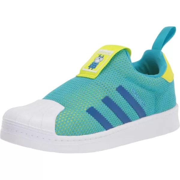 imageadidas UnisexChild Superstar 360 ShoesSignal CyanCollegiate RoyalBlack