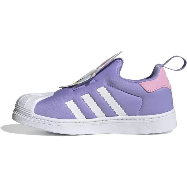 imageadidas UnisexChild Superstar 360 ShoesWhitePurpleWhite