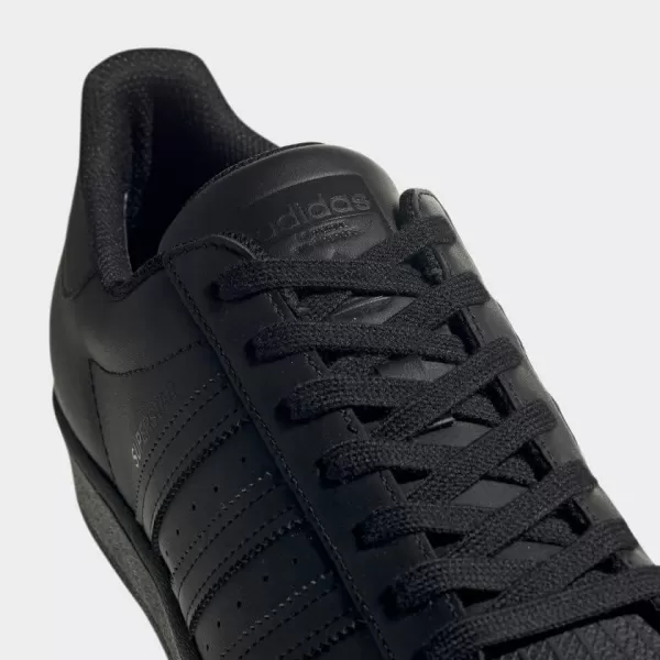 imageadidas Mens Superstar ShoeBlackBlackBlack