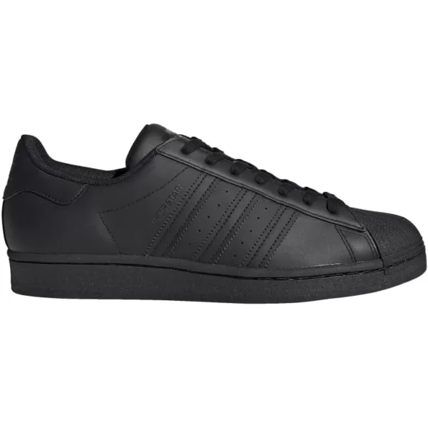 imageadidas Mens Superstar ShoeBlackBlackBlack