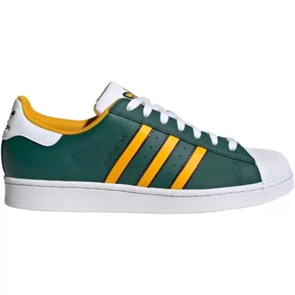 imageadidas Mens Superstar ShoeCollegiate GreenCrew YellowWhite