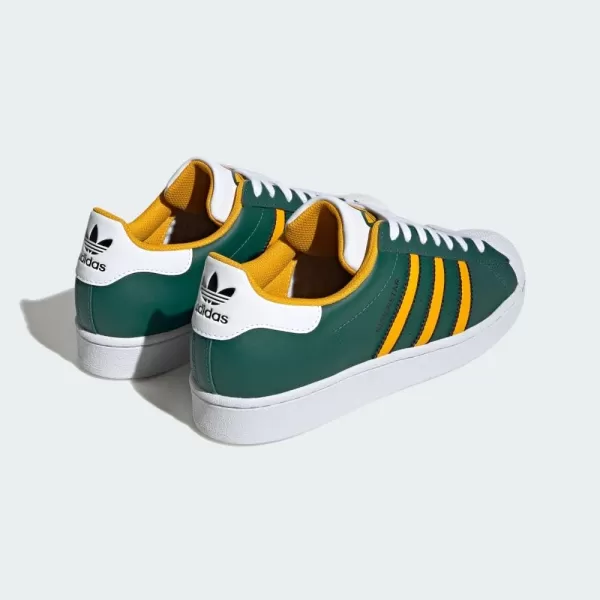 imageadidas Mens Superstar ShoeCollegiate GreenCrew YellowWhite