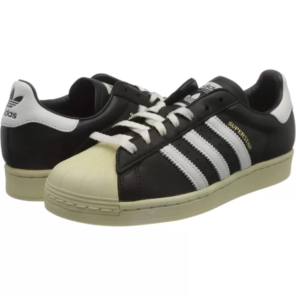 imageadidas Mens Superstar ShoeCore Black Crystal White Blue