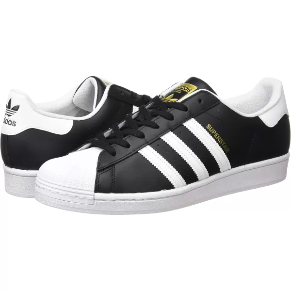 imageadidas Mens Superstar ShoeCore Black White Gold Met