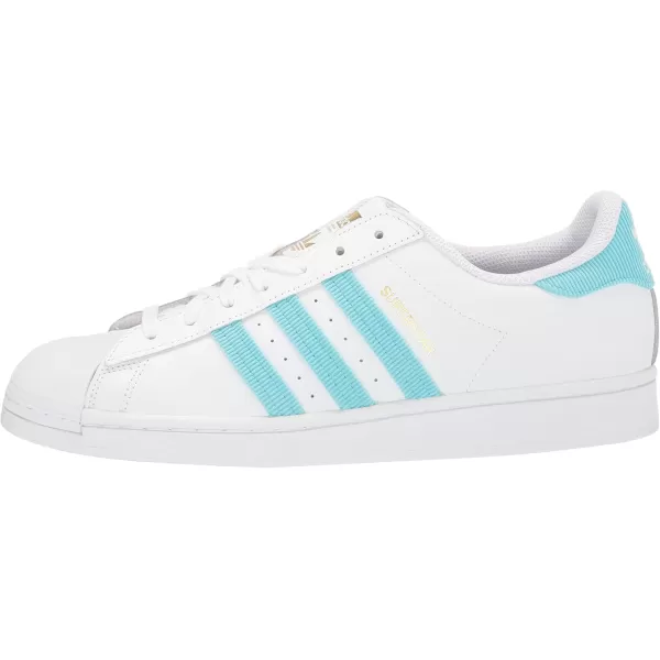 imageadidas Mens Superstar ShoePulse AquaWhiteGold Metallic