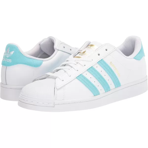 imageadidas Mens Superstar ShoePulse AquaWhiteGold Metallic