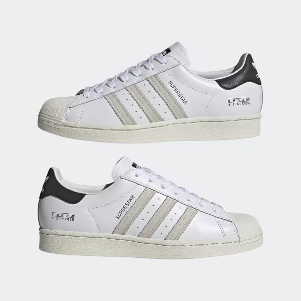 imageadidas Mens Superstar ShoeWhiteBiege