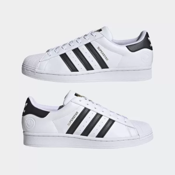 imageadidas Mens Superstar ShoeWhiteBlackWhite