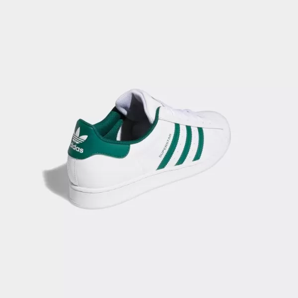 imageadidas Mens Superstar ShoeWhiteCollegiate GreenWhite