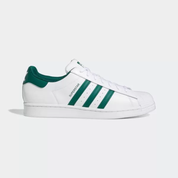 imageadidas Mens Superstar ShoeWhiteCollegiate GreenWhite