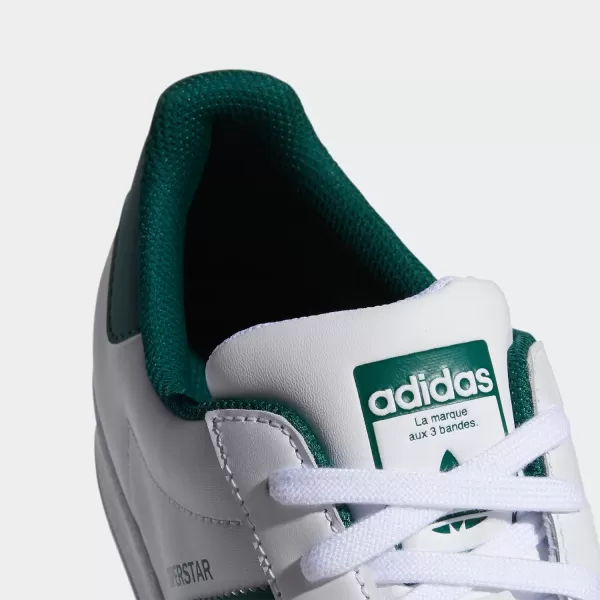 imageadidas Mens Superstar ShoeWhiteCollegiate GreenWhite