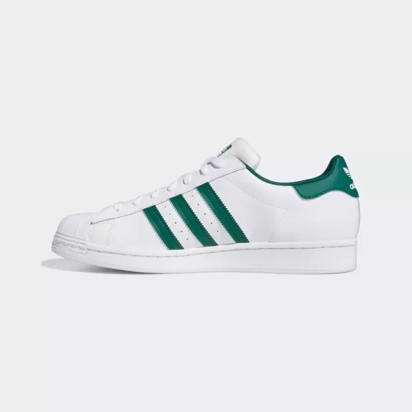 imageadidas Mens Superstar ShoeWhiteCollegiate GreenWhite