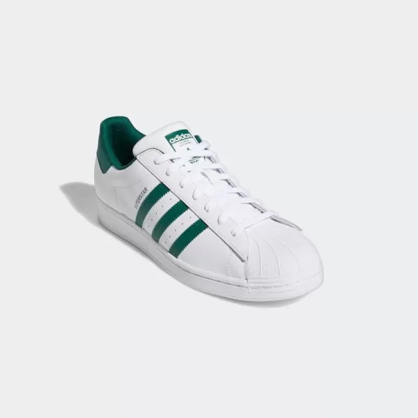 imageadidas Mens Superstar ShoeWhiteCollegiate GreenWhite