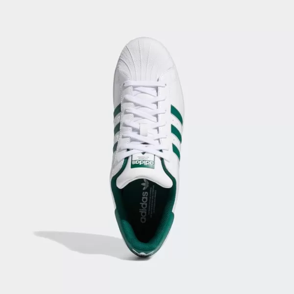 imageadidas Mens Superstar ShoeWhiteCollegiate GreenWhite