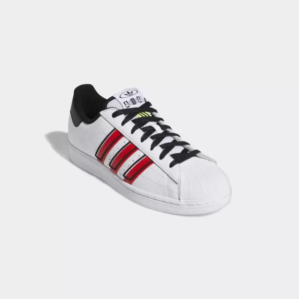 imageadidas Mens Superstar ShoeWhiteVivid RedSolar Yellow