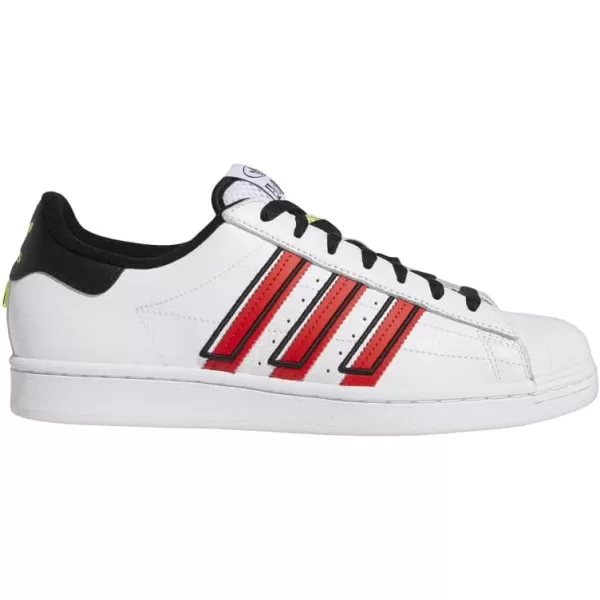 imageadidas Mens Superstar ShoeWhiteVivid RedSolar Yellow