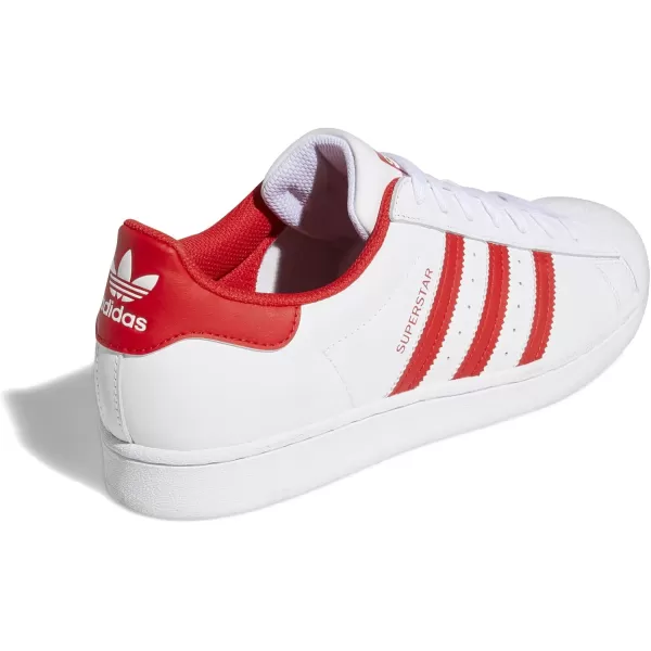 imageadidas Mens Superstar ShoeWhiteVivid RedWhite