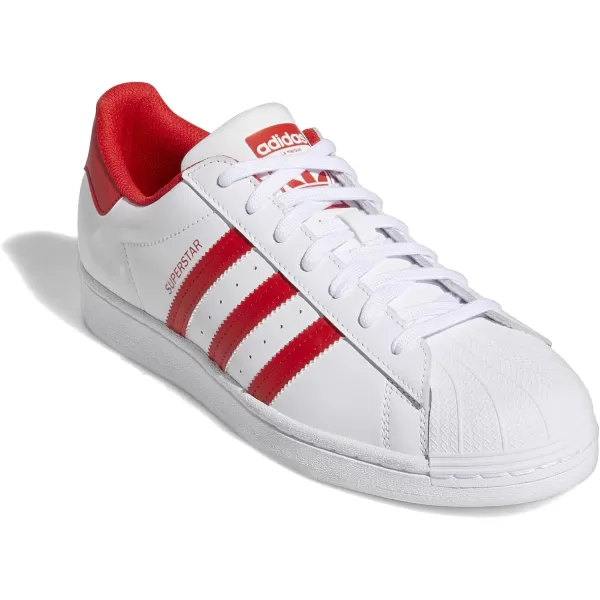 imageadidas Mens Superstar ShoeWhiteVivid RedWhite