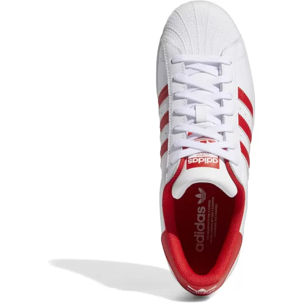 imageadidas Mens Superstar ShoeWhiteVivid RedWhite