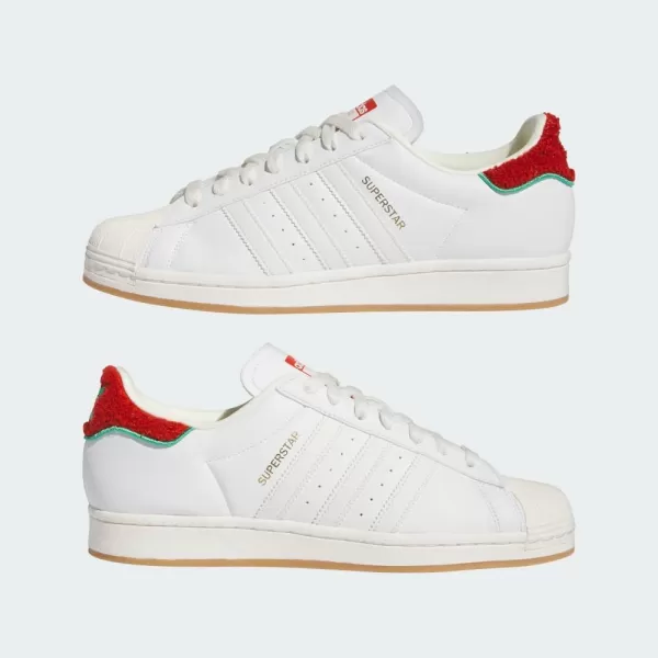 imageadidas Mens Superstar ShoeWhiteWhiteCourt Green