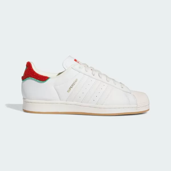 imageadidas Mens Superstar ShoeWhiteWhiteCourt Green