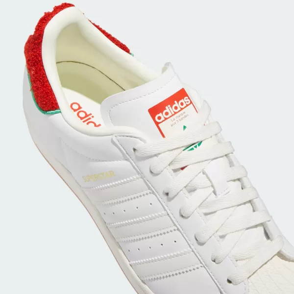 imageadidas Mens Superstar ShoeWhiteWhiteCourt Green