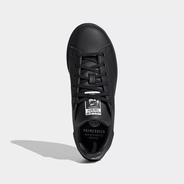 imageadidas Originals Kids Stan Smith End Plastic Waste SneakerBlackBlackWhite