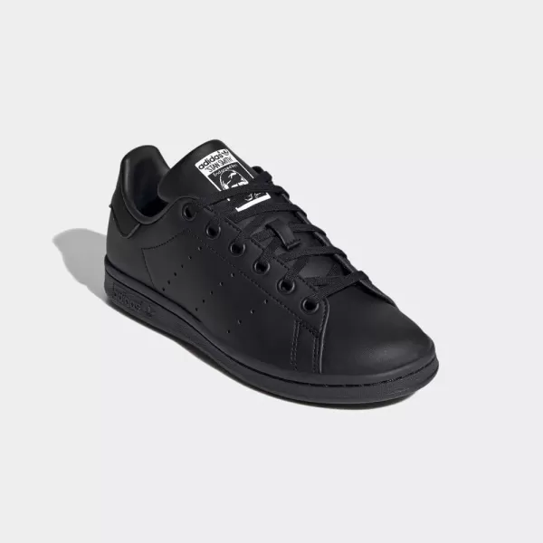 imageadidas Originals Kids Stan Smith End Plastic Waste SneakerBlackBlackWhite