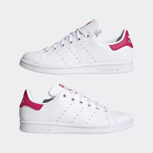 imageadidas Originals Kids Stan Smith End Plastic Waste SneakerWhiteWhiteBold Pink