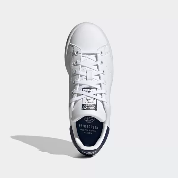 imageadidas Originals Kids Stan Smith End Plastic Waste SneakerWhiteWhiteDark Blue