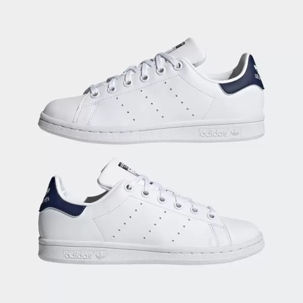 imageadidas Originals Kids Stan Smith End Plastic Waste SneakerWhiteWhiteDark Blue