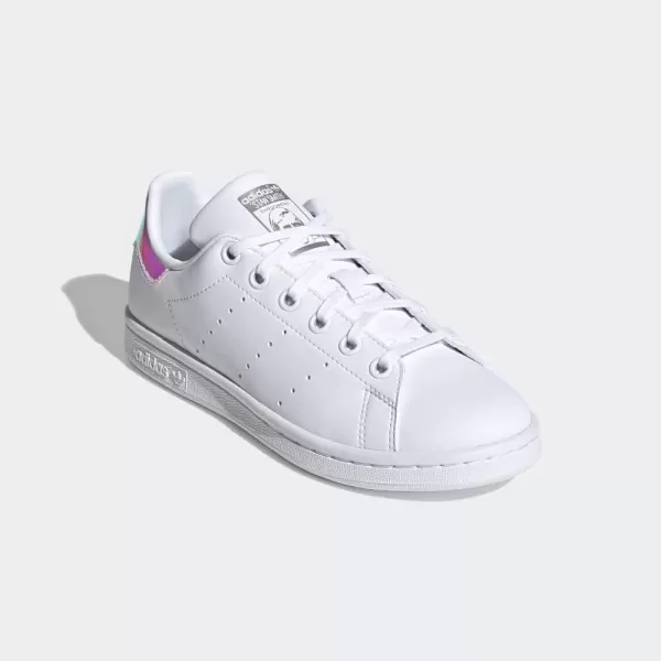 imageadidas Originals Kids Stan Smith End Plastic Waste SneakerWhiteWhiteSilver Metallic