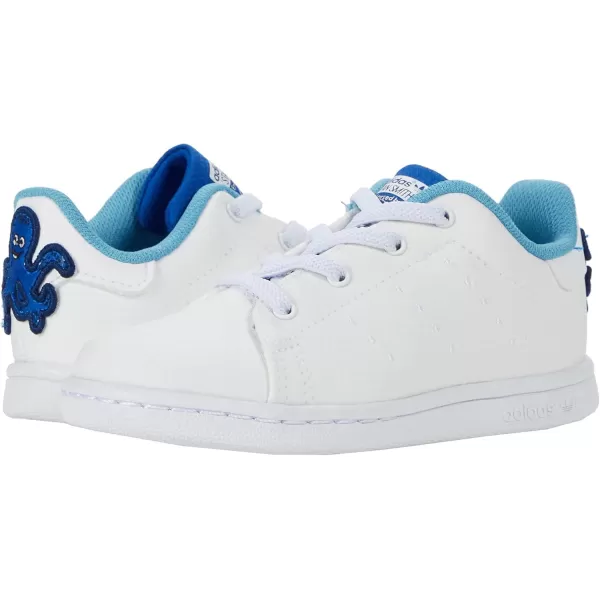 imageadidas Originals Kids Stan Smith End Plastic Waste SneakerWhiteWhiteTeam Royal Blue