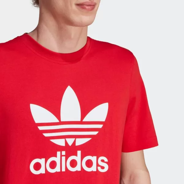 imageadidas Originals Mens Adicolor Classics Trefoil TShirtBetter ScarletWhite