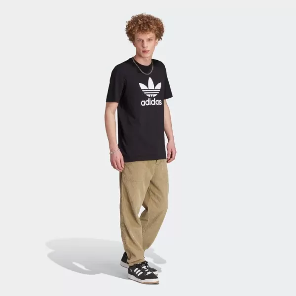 imageadidas Originals Mens Adicolor Classics Trefoil TShirtBlackWhite