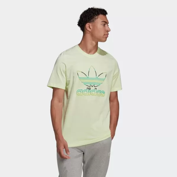 imageadidas Originals Mens Adicolor Classics Trefoil TShirtLime