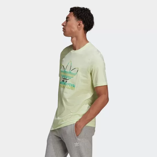 imageadidas Originals Mens Adicolor Classics Trefoil TShirtLime