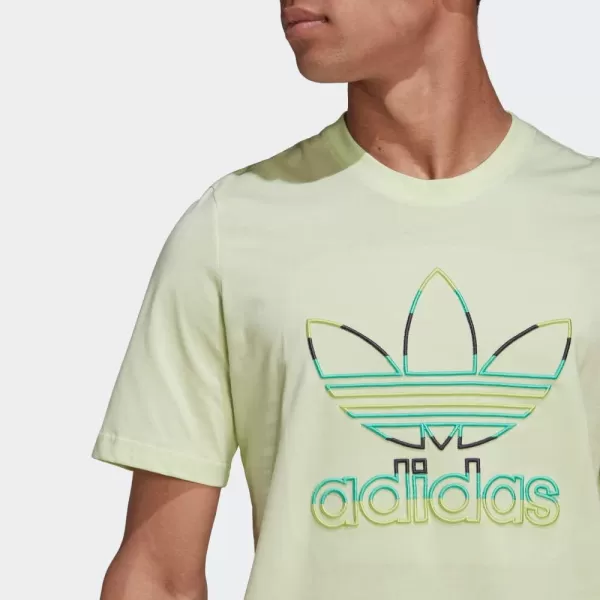 imageadidas Originals Mens Adicolor Classics Trefoil TShirtLime