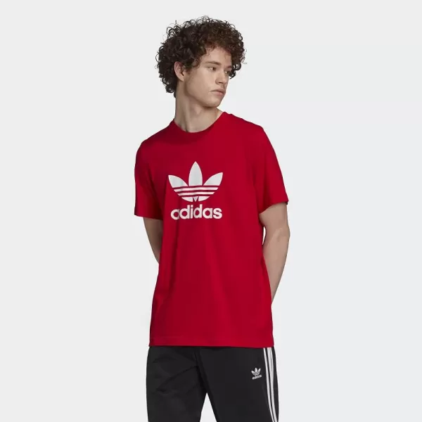 imageadidas Originals Mens Adicolor Classics Trefoil TShirtScarlet