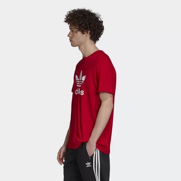 imageadidas Originals Mens Adicolor Classics Trefoil TShirtScarlet