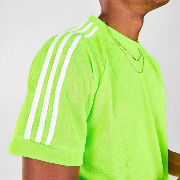 imageadidas Originals Mens Adicolor Classics Trefoil TShirtSignal Greengreen