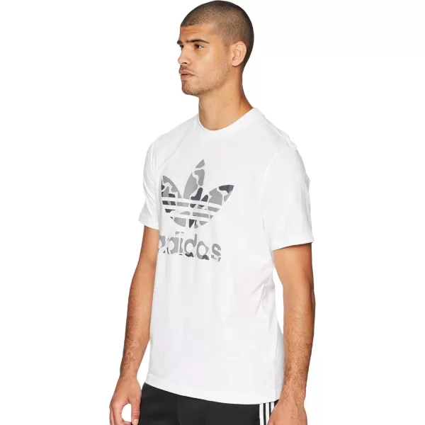 imageadidas Originals Mens Adicolor Classics Trefoil TShirtWhite Camo