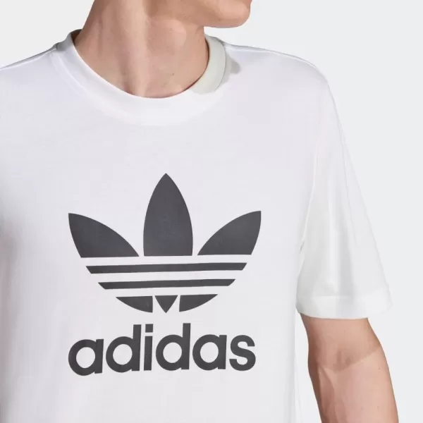 imageadidas Originals Mens Adicolor Classics Trefoil TShirtWhiteBlack