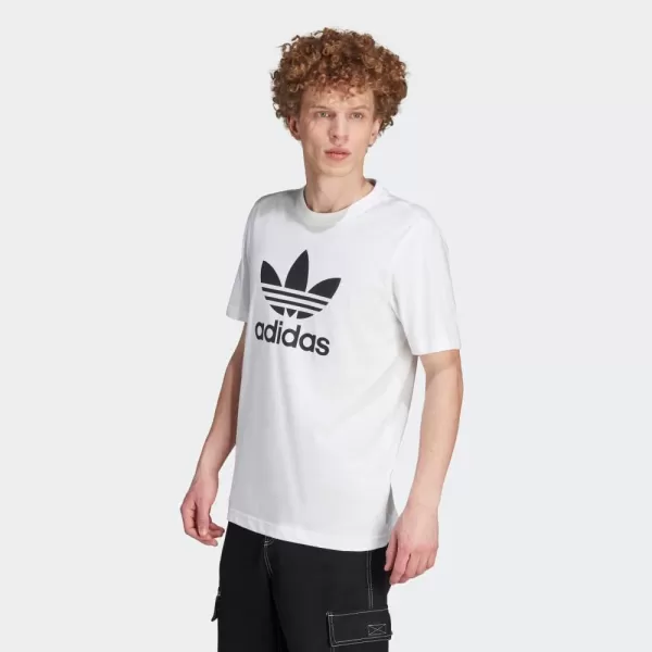 imageadidas Originals Mens Adicolor Classics Trefoil TShirtWhiteBlack