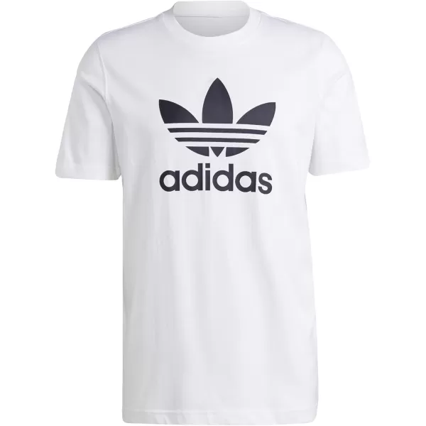 imageadidas Originals Mens Adicolor Classics Trefoil TShirtWhiteBlack