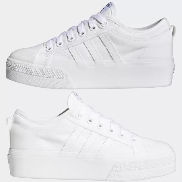 imageadidas Originals Womens Nizza Platform WhiteWhiteWhite 8