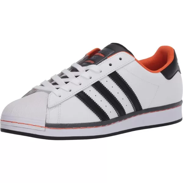 imageadidas Mens Superstar ShoeWhiteCore BlackOrange