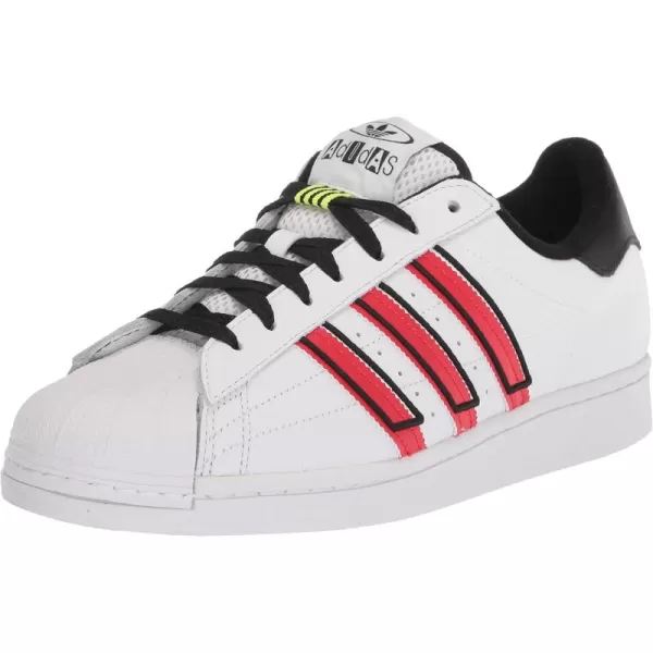 imageadidas Mens Superstar ShoeWhiteVivid RedSolar Yellow