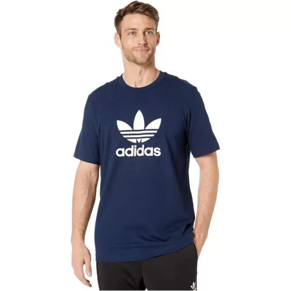 imageadidas Originals Mens Adicolor Classics Trefoil TShirtCollegiate Navy