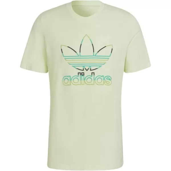 imageadidas Originals Mens Adicolor Classics Trefoil TShirtLime